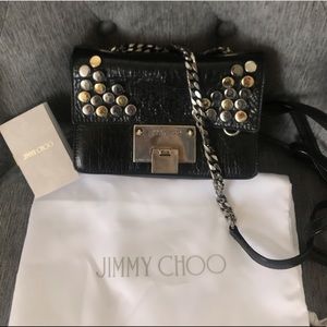 Jimmy Choo mini ‘Rebel’ Crossbody bag with studs